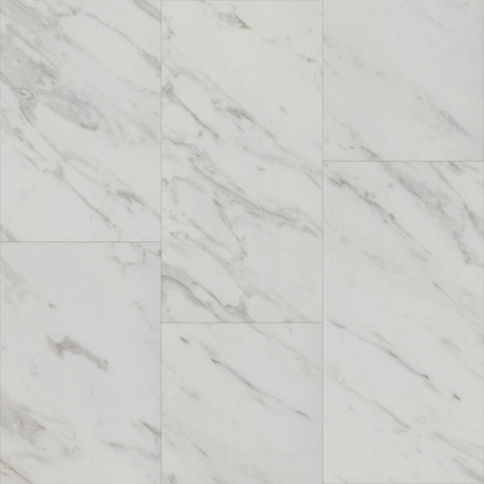 Tile with CGT in Blanca Marble