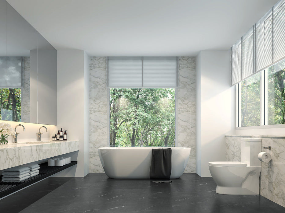 Tile with CGT in Emperador Ebony