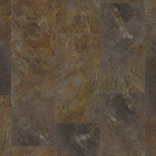 Tile with IGT Collection in Slate Copper Luxury Vinyl flooring by TRUCOR