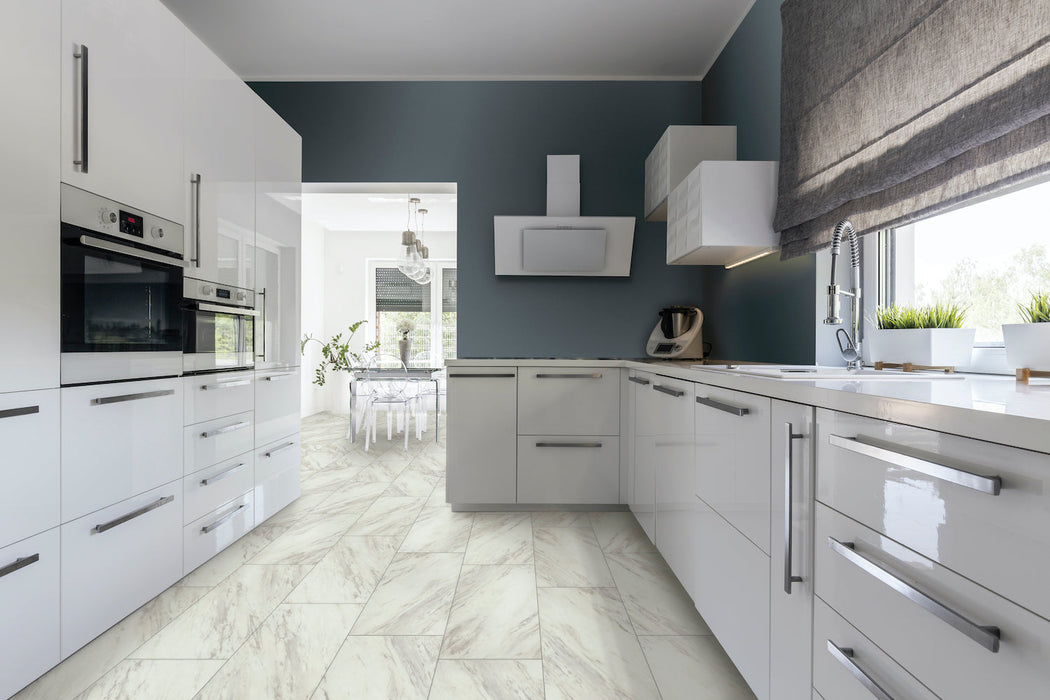 Tile in Carrara Taupe